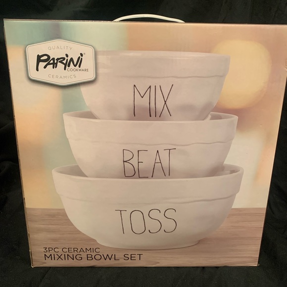 Parini 3-Piece ceramic mixing bowl set - Picture 1 of 1